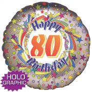 80th Birthday Foil Balloon - 18"