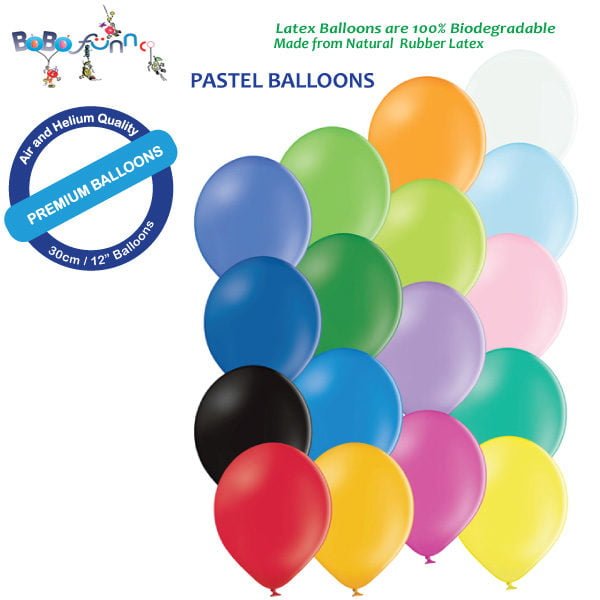 100 10" Large Latex Plain Birthday Party Baloons Ballons Balloons Pack of 10 
